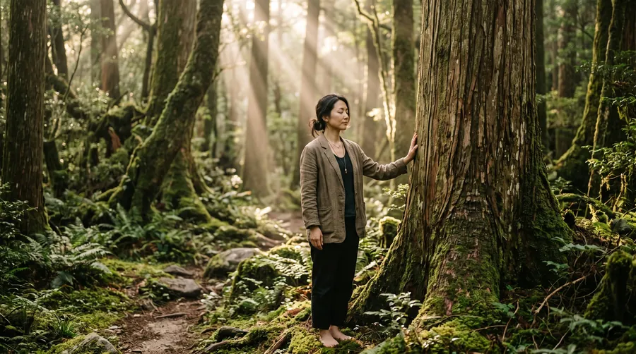 Baños de bosque: qué pasa en un bosque japonés